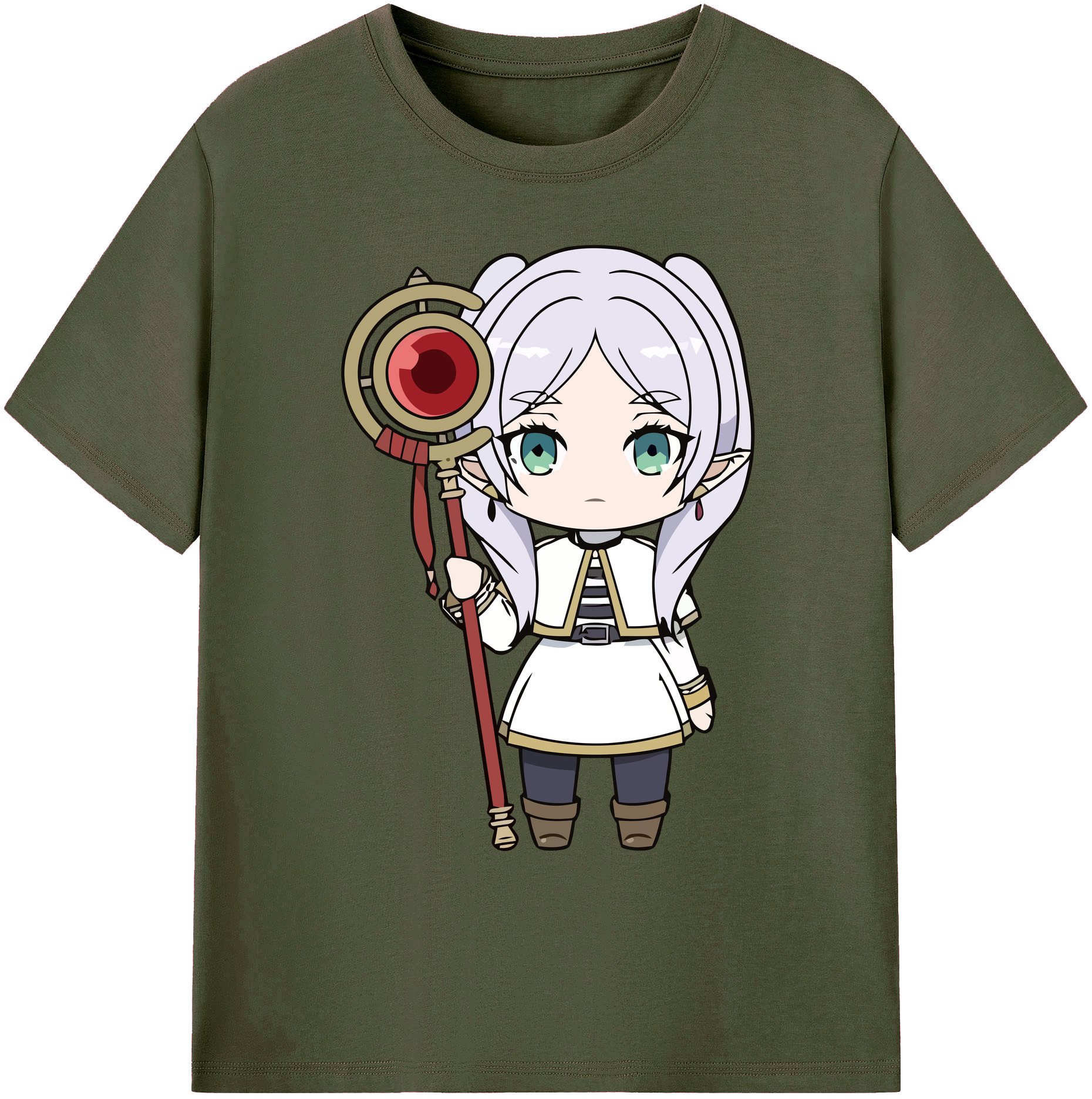 （画像用） 葬送のフリーレン Frieren 綿100％ メンズ半袖Tシャツ｜肌触りやわらか＆通気性